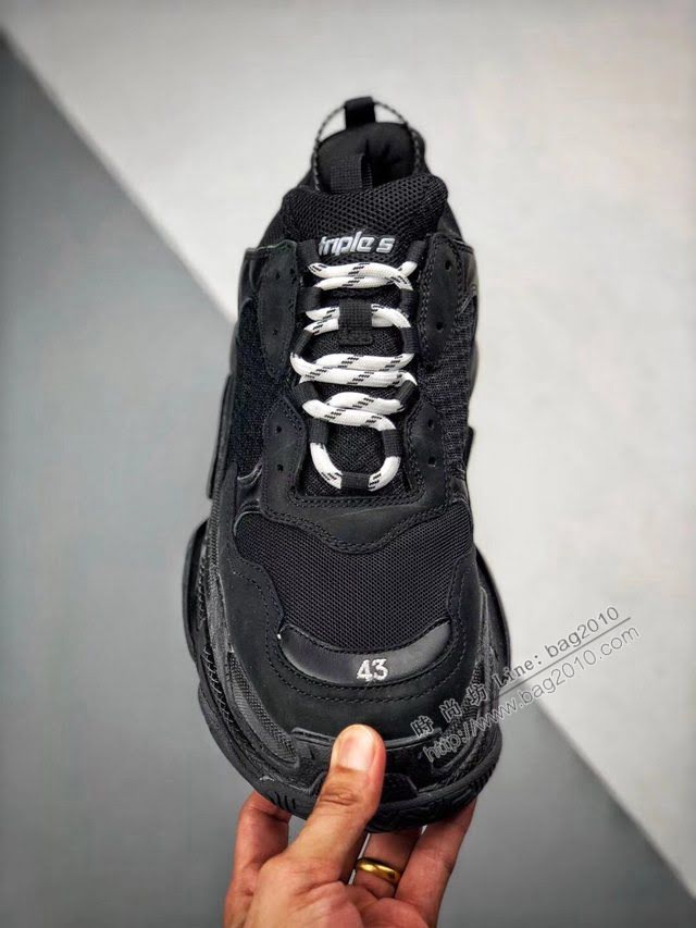 Balenciaga經典款男女鞋 巴黎世家頂級版本Triple-S 17老爹鞋 Balenciaga情侶款老爹鞋  hdbl1235